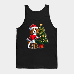 Beagle Dog Christmas Tank Top